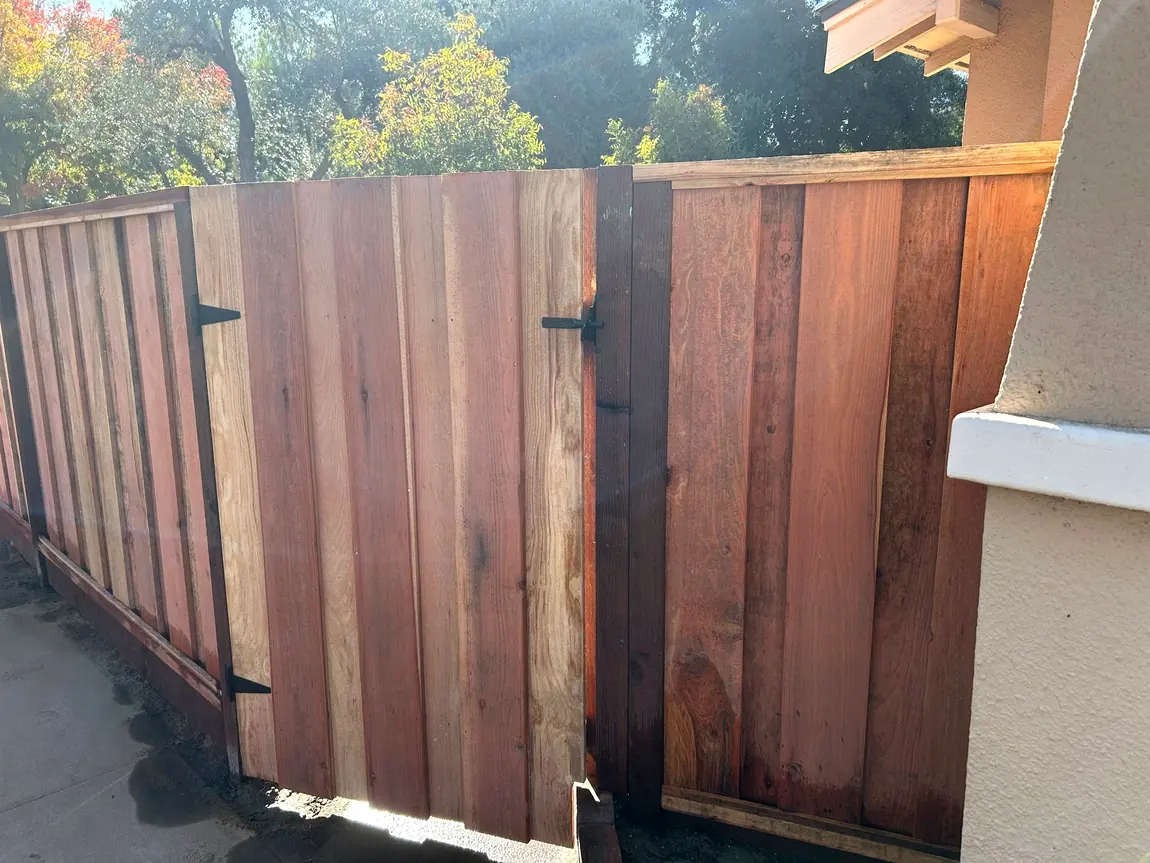 Finished wood gate project